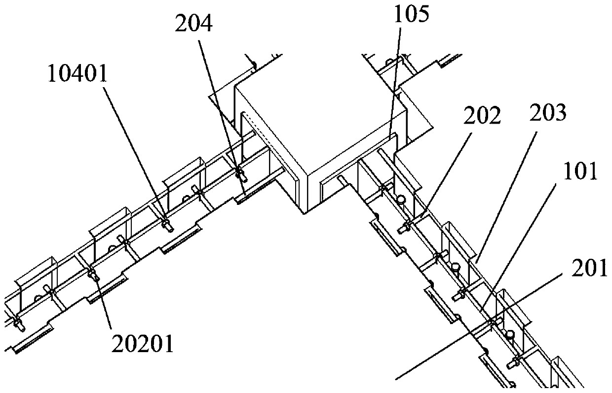 Large-span composite structure floor