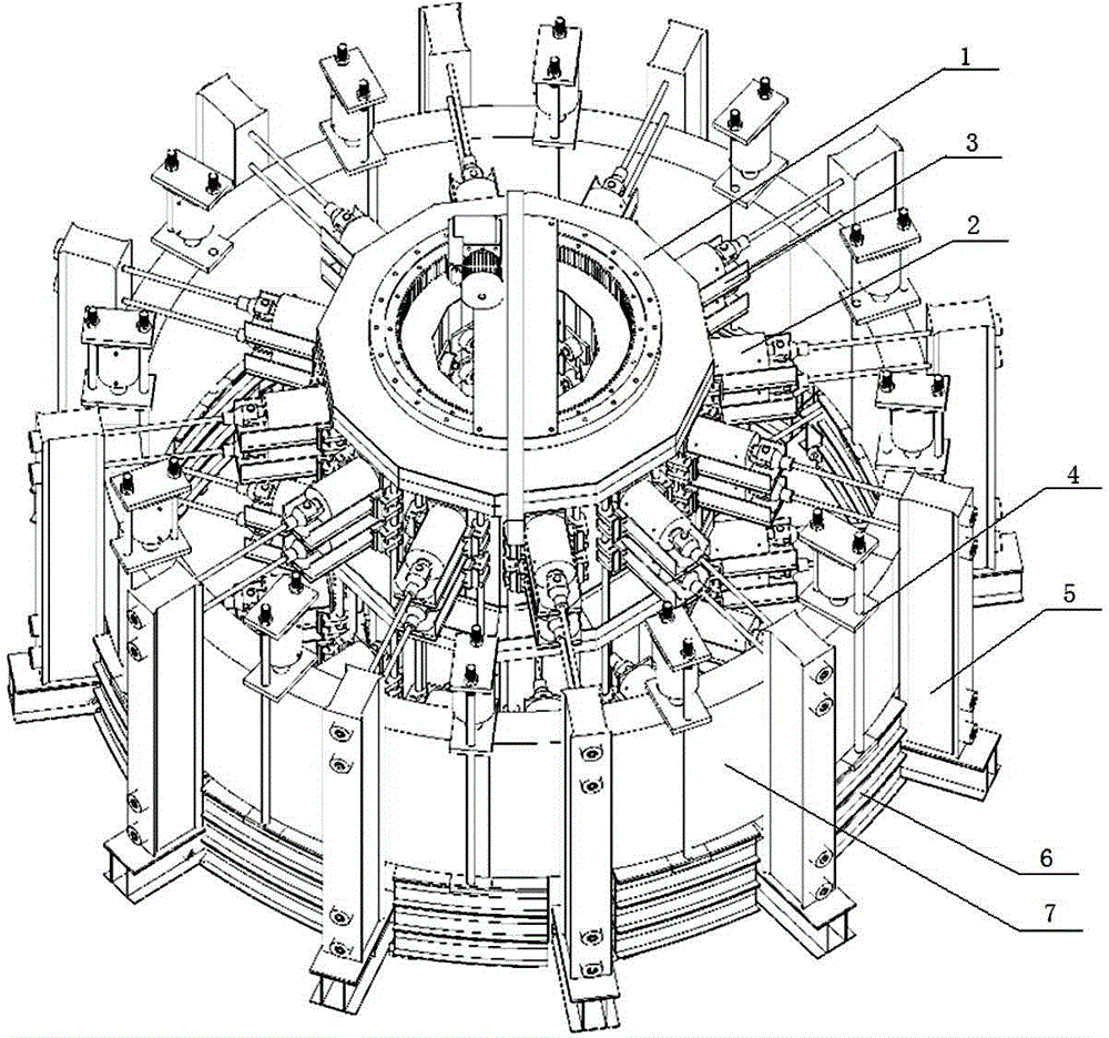 A shield segment testing machine