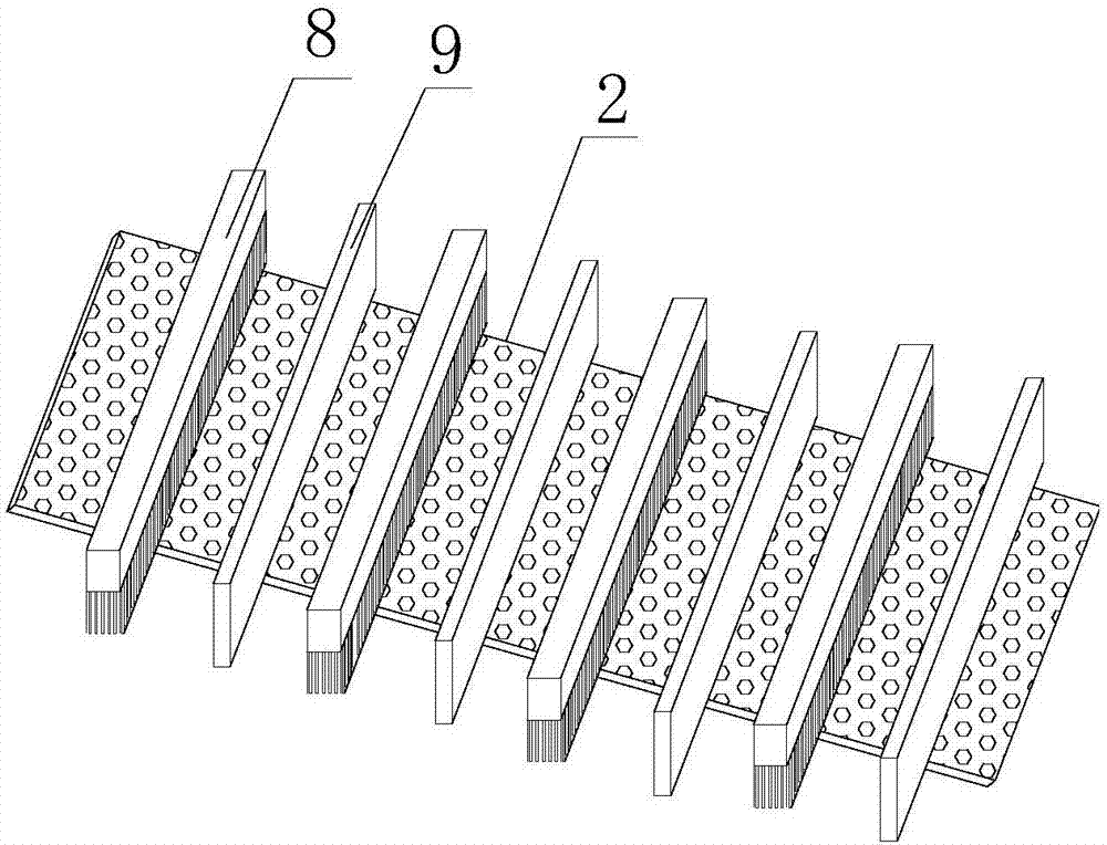 High uniform heating type bean flat plate drying device