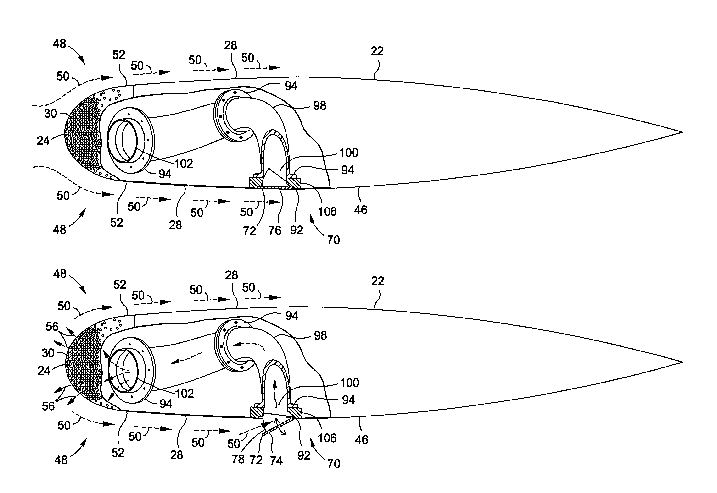 Apparatus and method for passive purging of micro-perforated aerodynamic surfaces