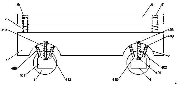 Shock absorption mechanism of intelligent logistics carrying trolley and achieving method