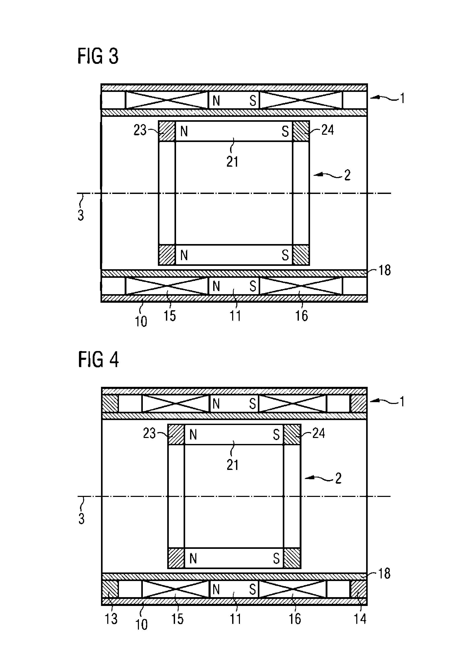 Linear motor with permanent-magnetic self-holding