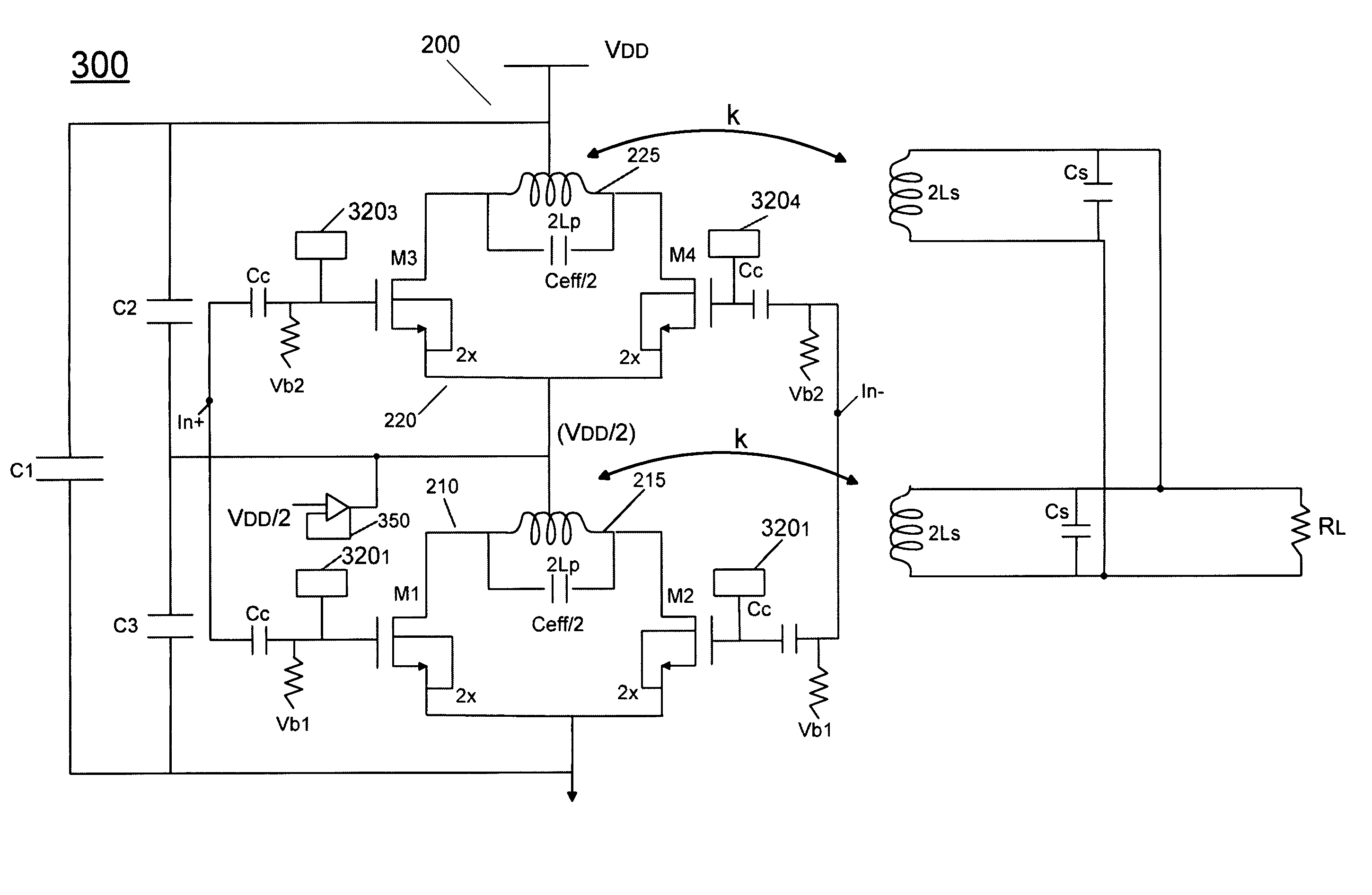 Output gain stage for a power amplifier