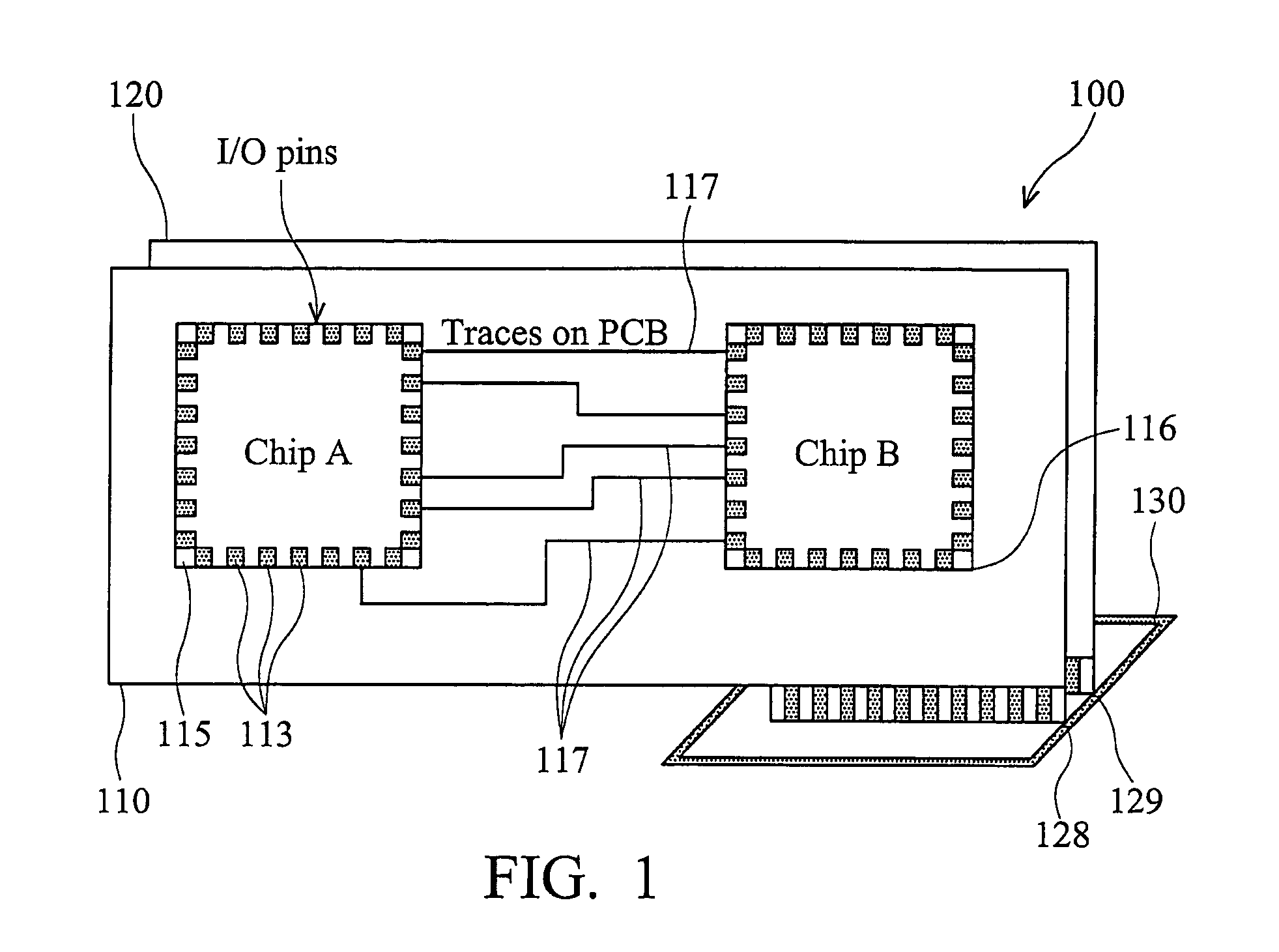 Method and apparatus for inter-chip wireless communication