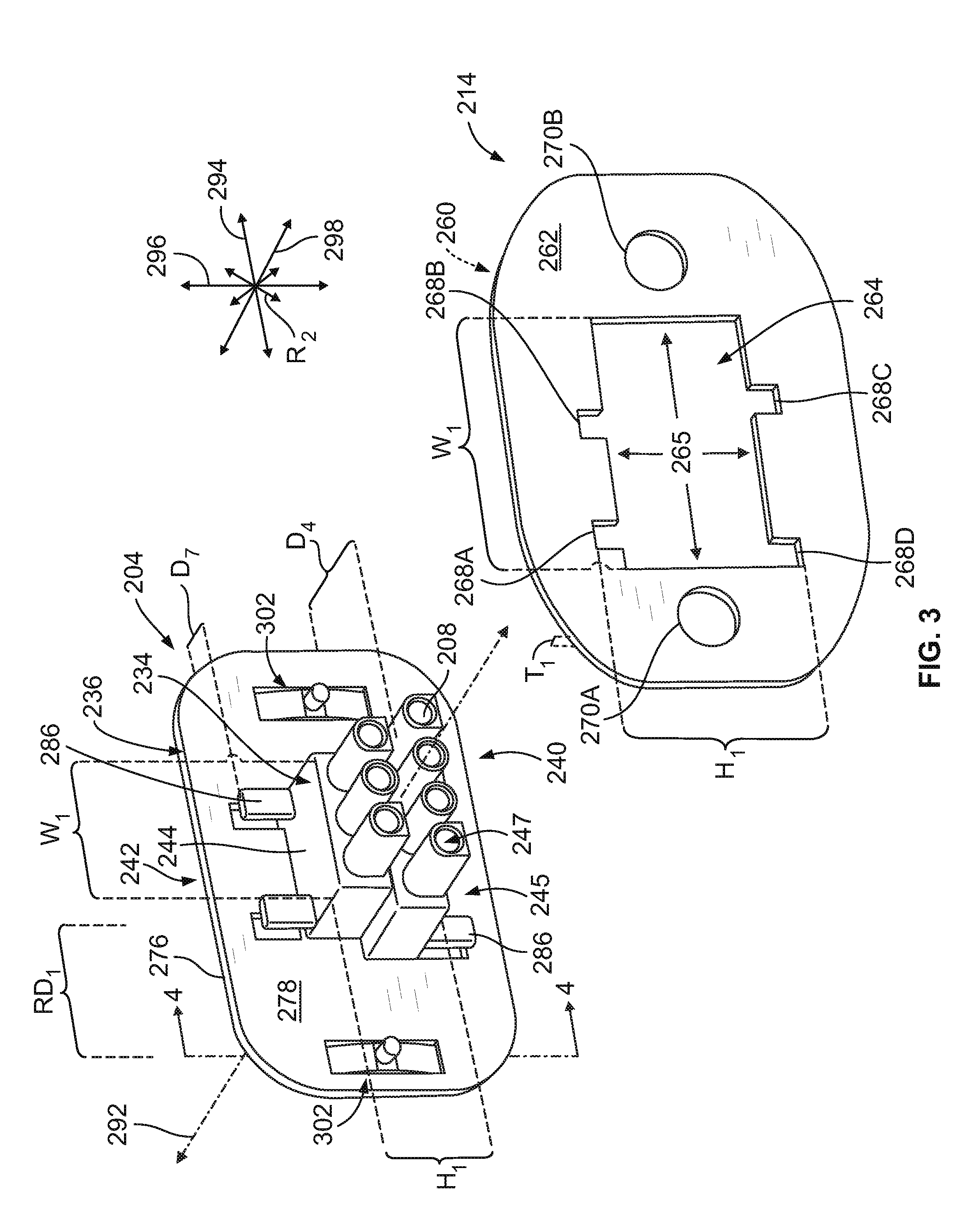 Connector assemblies including movable connectors