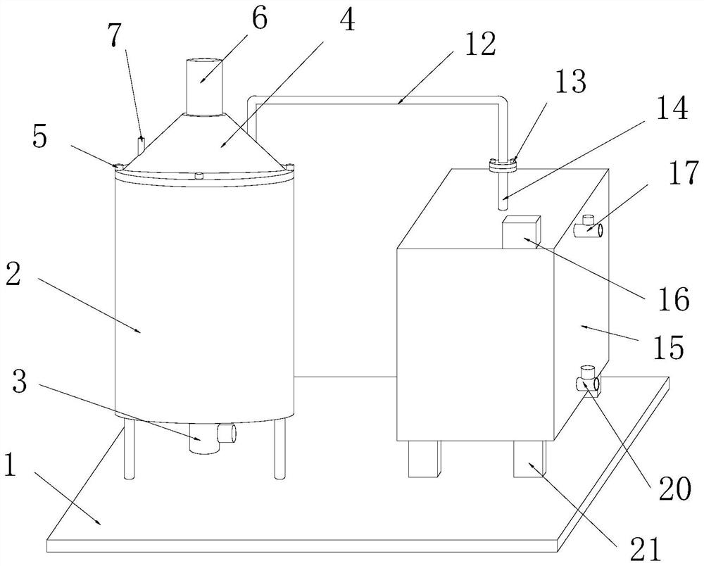 Distillation equipment for synthesizing acid salicylic acid and distillation method thereof
