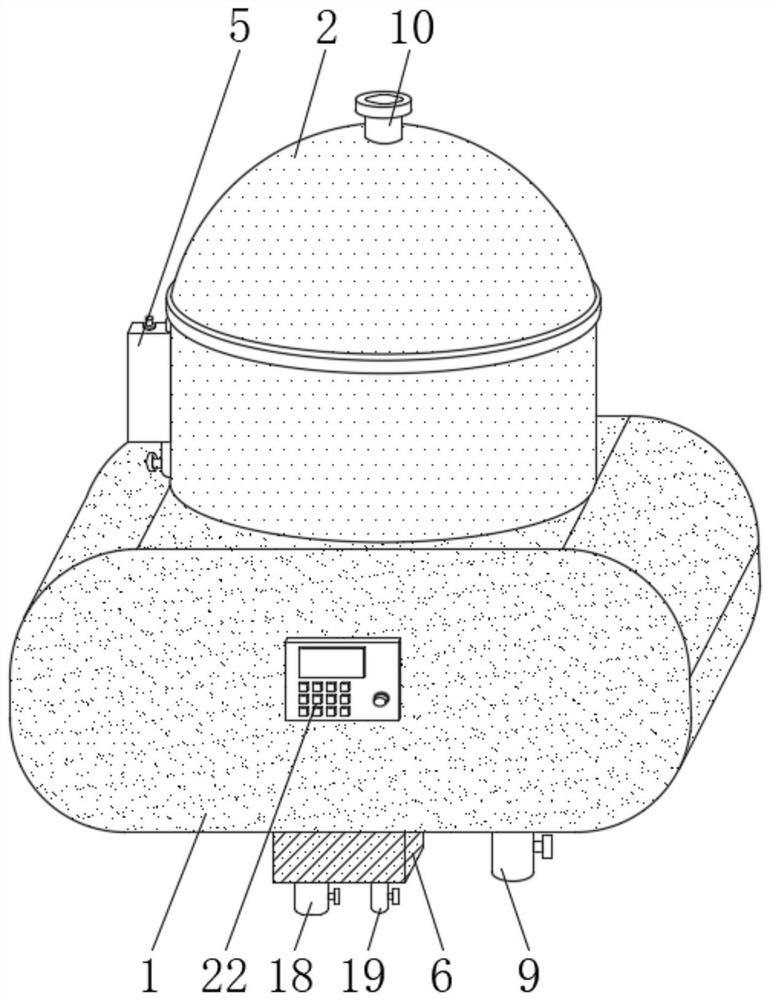 Sewage treatment device provided with anti-blocking mechanism and used for environmental protection