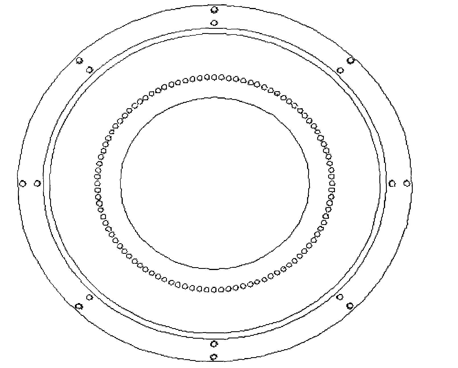 Correction device and correction method for inner ring of engine crankcase