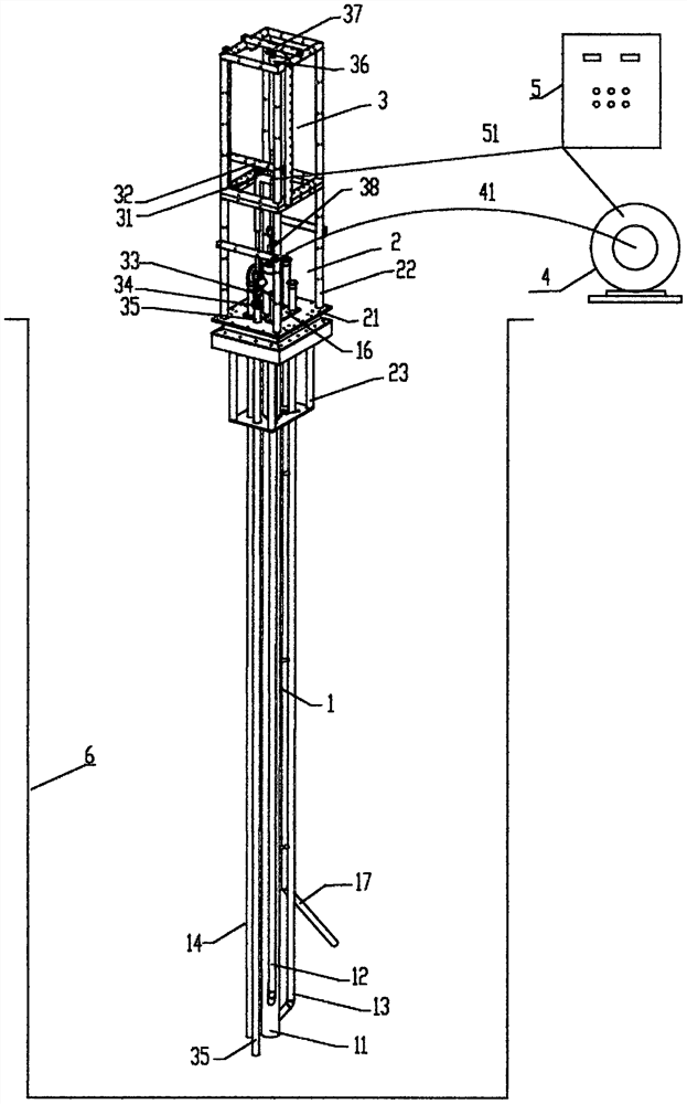 Intelligent sand measurement mobile air lift pump and using method thereof