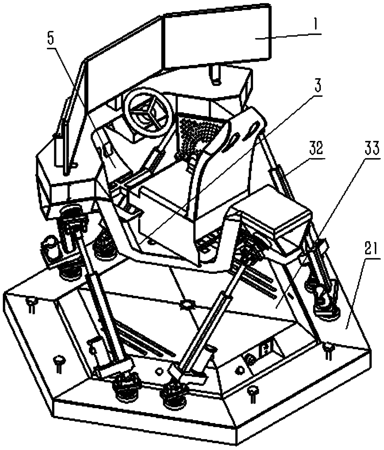 A six-degree-of-freedom parallel dynamic platform