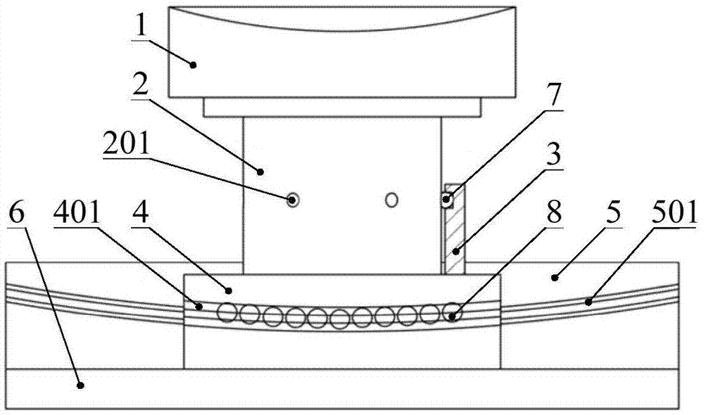 Reflection mirror supporting adjusting device