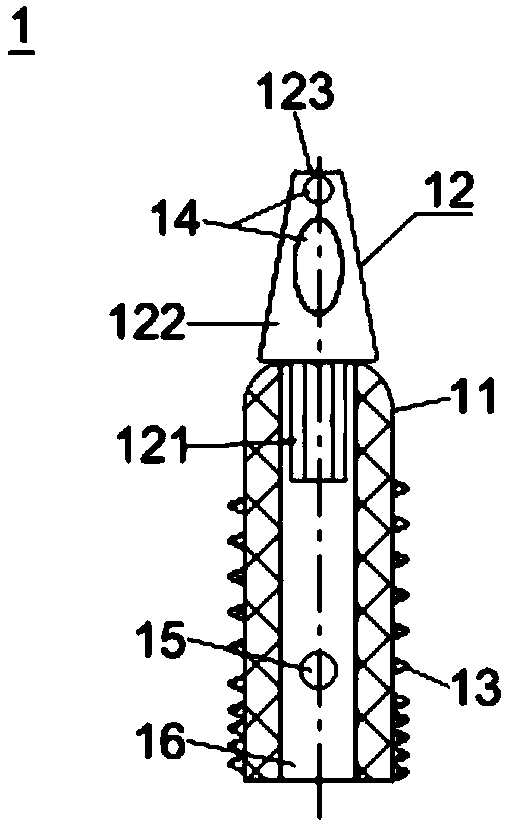 Knot-free anchor and implantation device thereof