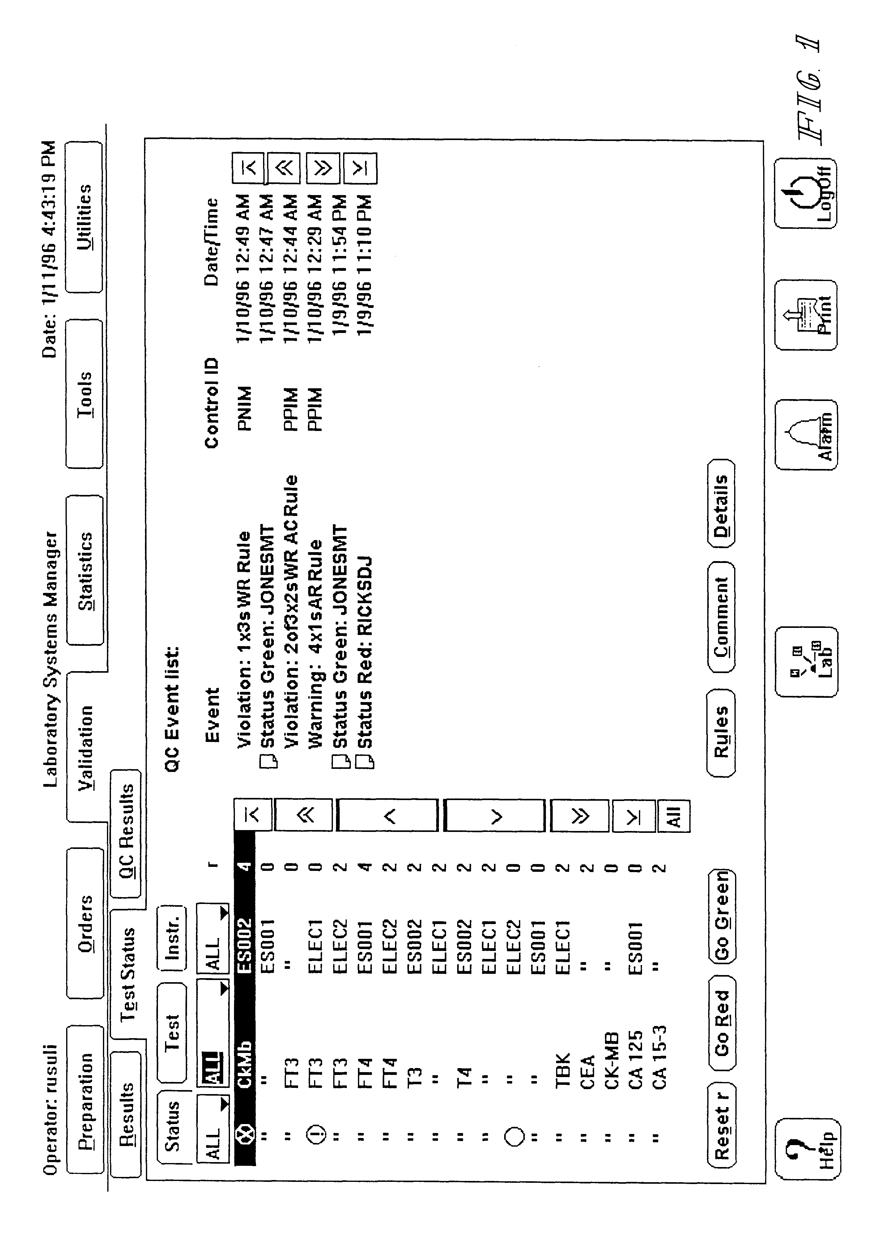 Multi-rule quality control method and apparatus