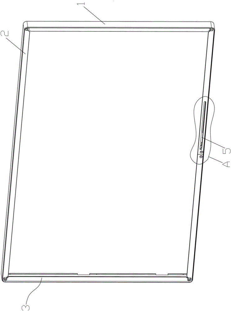 Middle frame of display device and display device