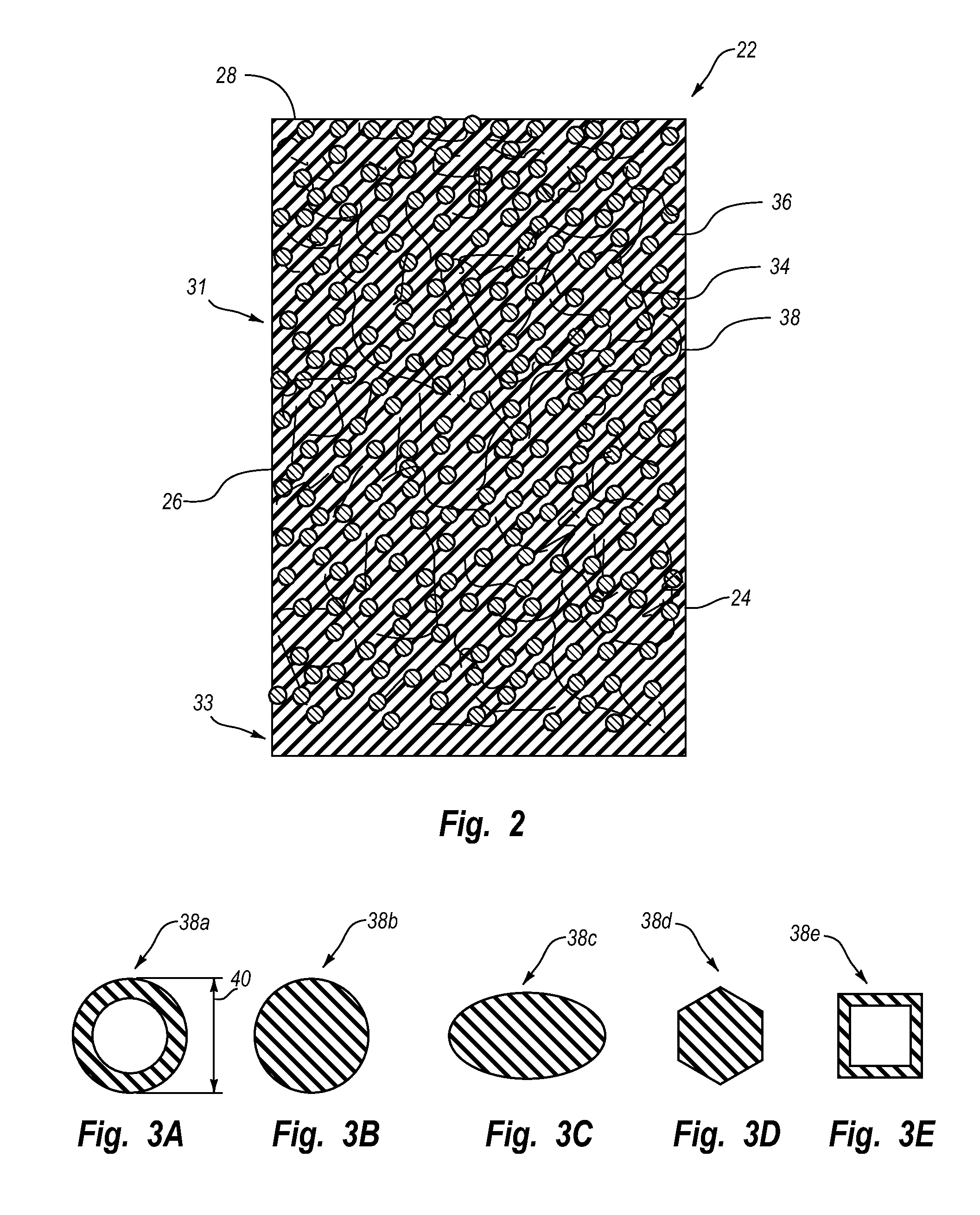 Impregnated drilling tools including elongated structures
