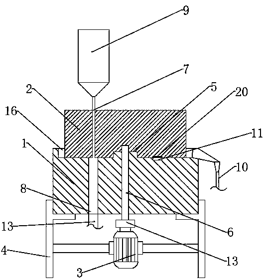 Graphene grinding and stripping device, graphene production system and production method