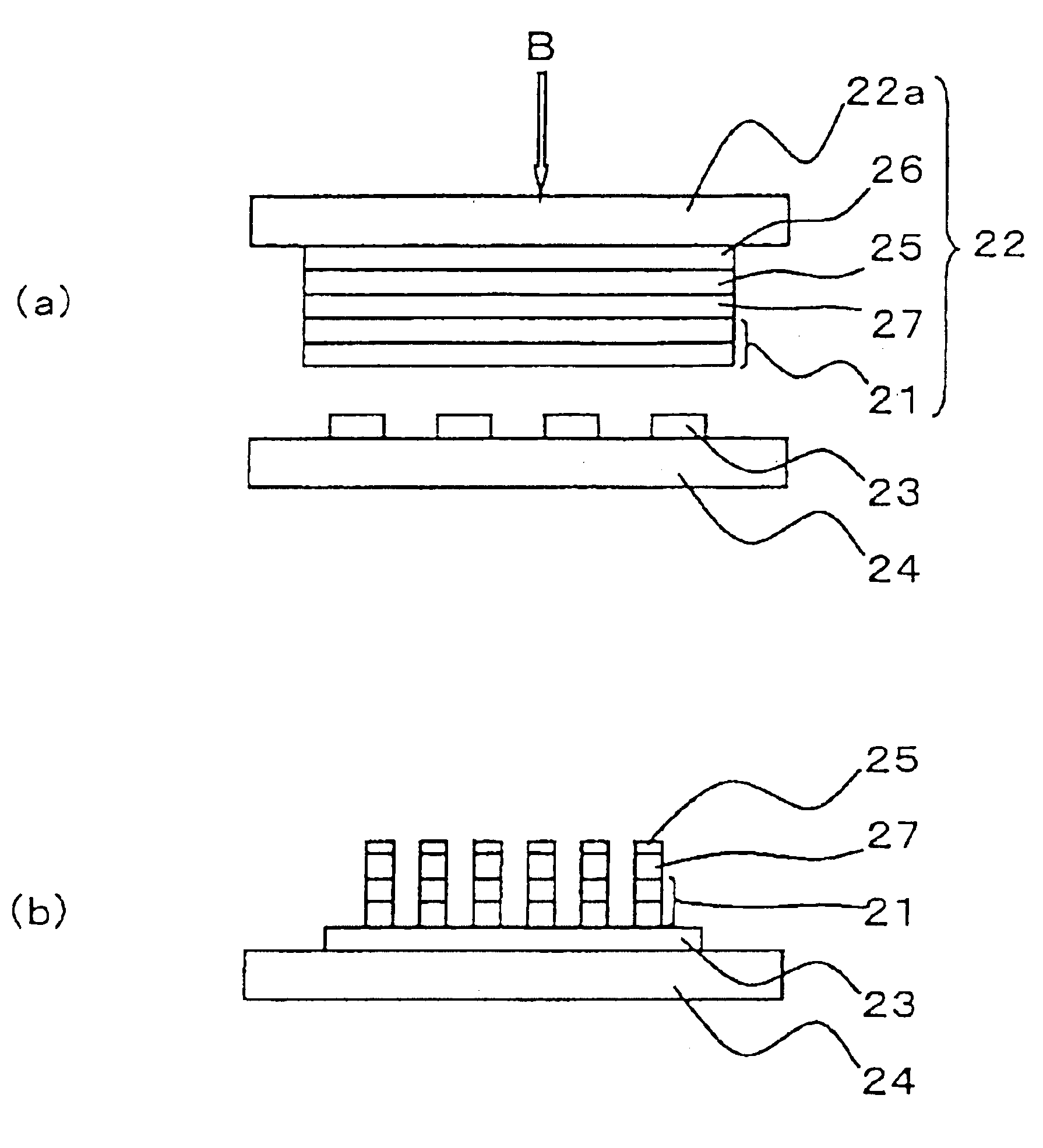 Transfer film and process for producing organic electroluminescent device using the same