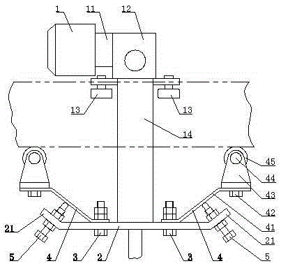 Damping device of self-propelling car conveyor