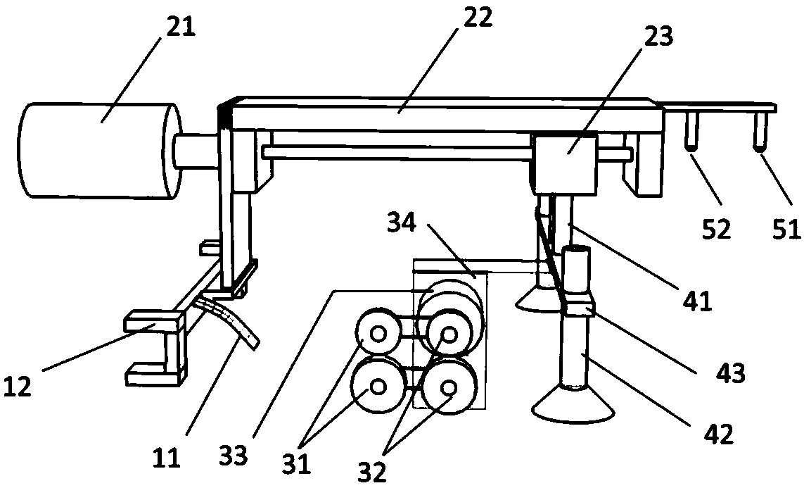 Label insertion execution mechanism and automatic label insertion execution method