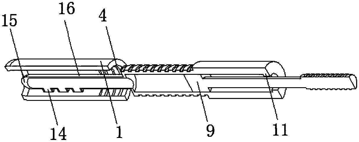 Vaginal secretion sampling device for obstetric clinic