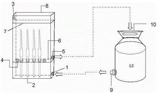 Device for automatic pipette cleaning
