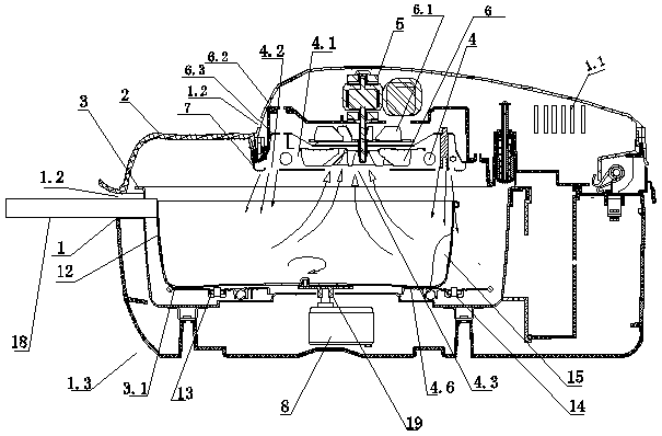 Rotary swinging oven and method thereof