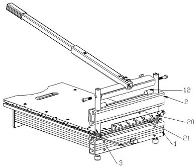 High-performance composite board cutting machine and efficient cutting method