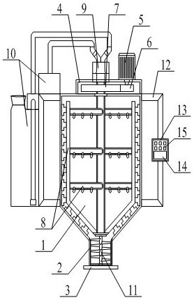 A coke tower decoking device for needle coke production process