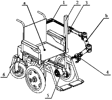 Multi-joint aged and disabled helping wheelchair mechanical arm and kinematical modeling method based on spinor theory