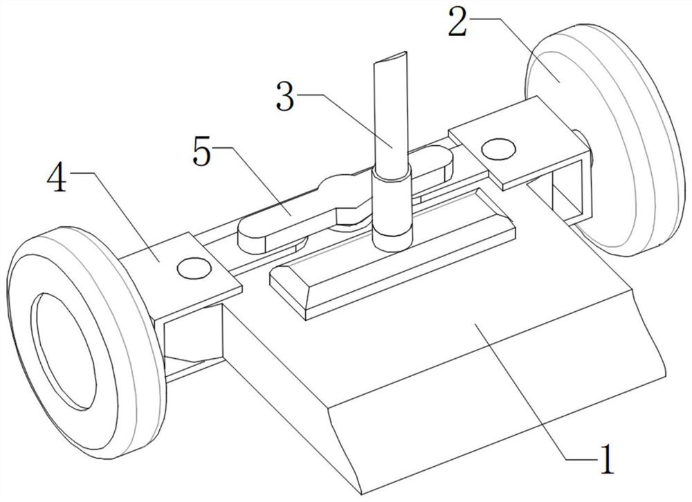 Improved child scooter gravity steering structure