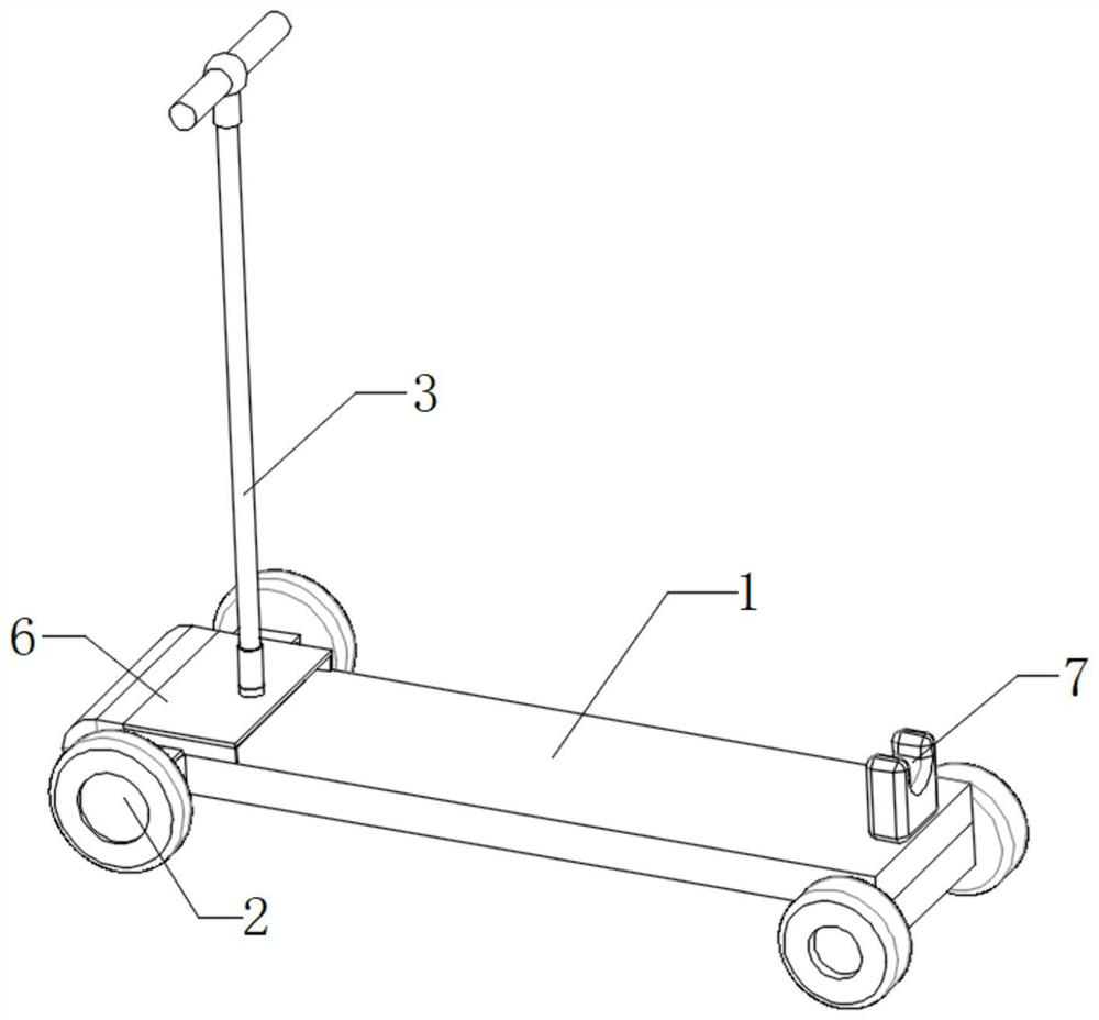 Improved child scooter gravity steering structure