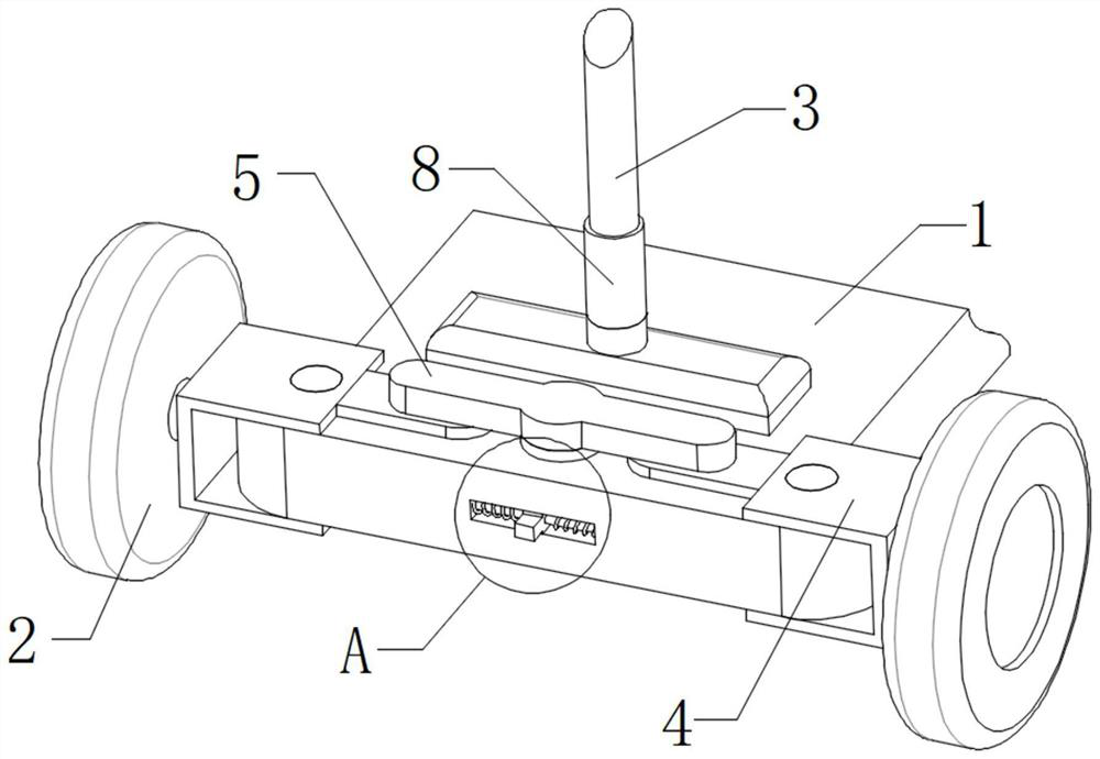 Improved child scooter gravity steering structure