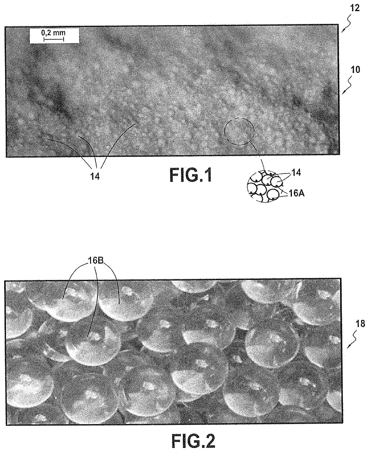 Method for manufacturing a porous abradable coating made of ceramic material