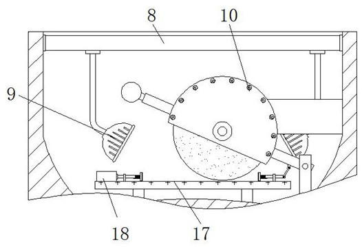 Energy-saving and environment-friendly cutting machine capable of preventing dust from scattering all around