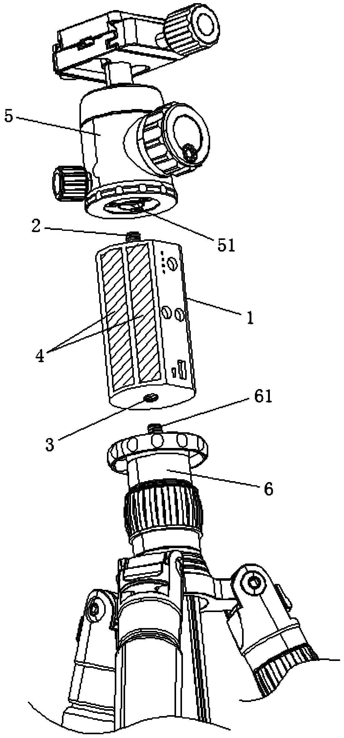 A mobile power supply that can be assembled and used with different devices