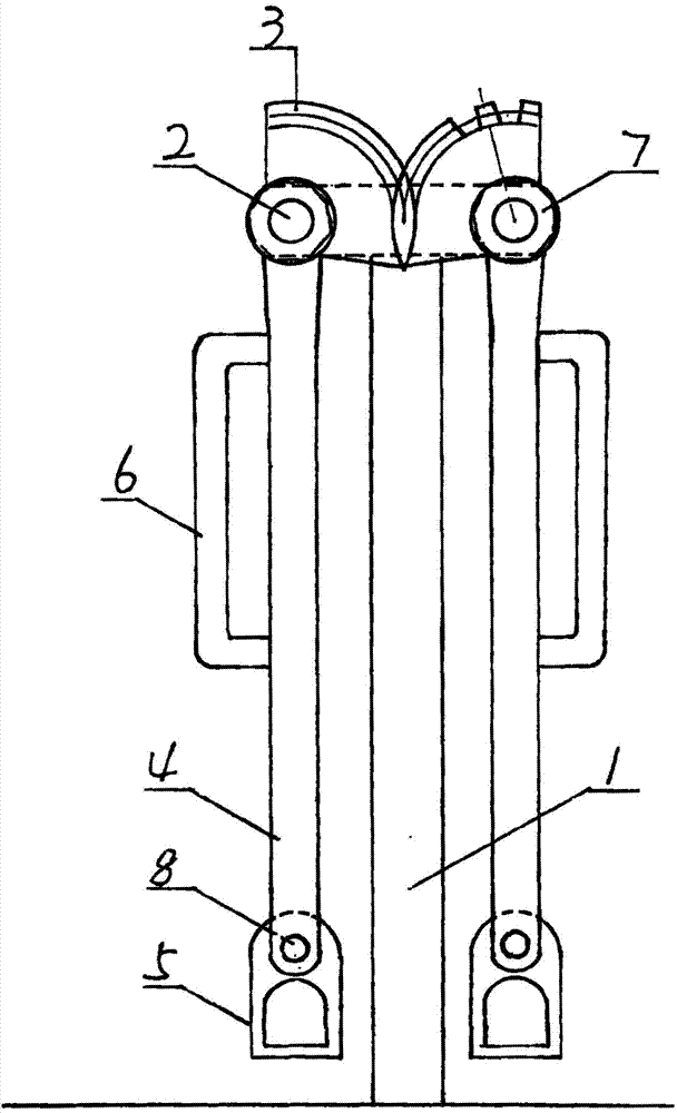 Usage method of legs outspreading device