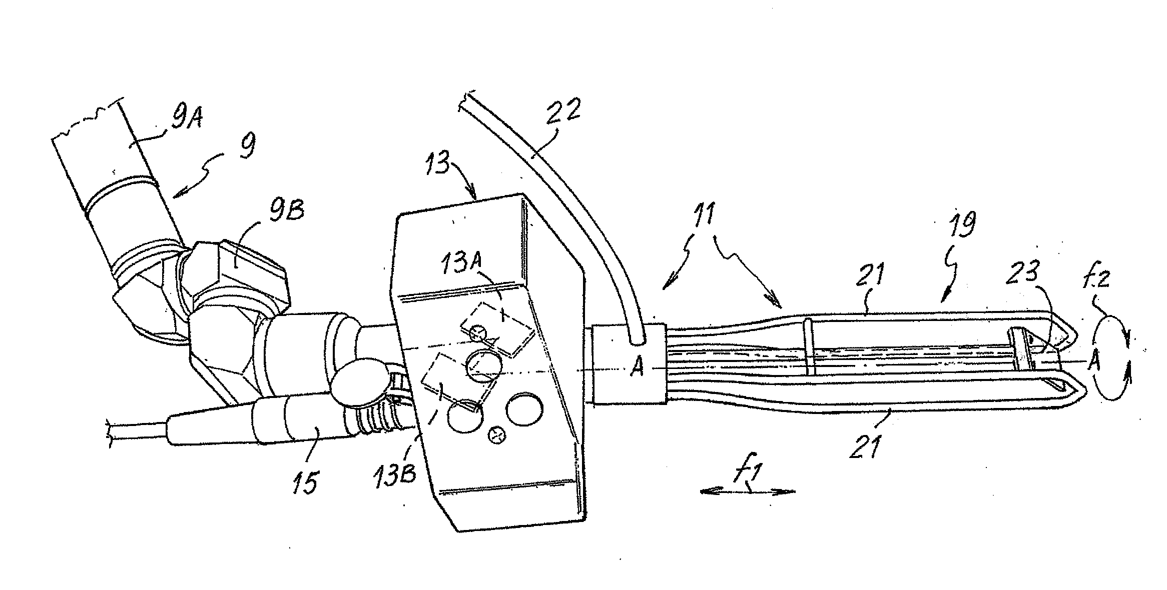 Device and method for the treatment of the vaginal canal and relevant equipment