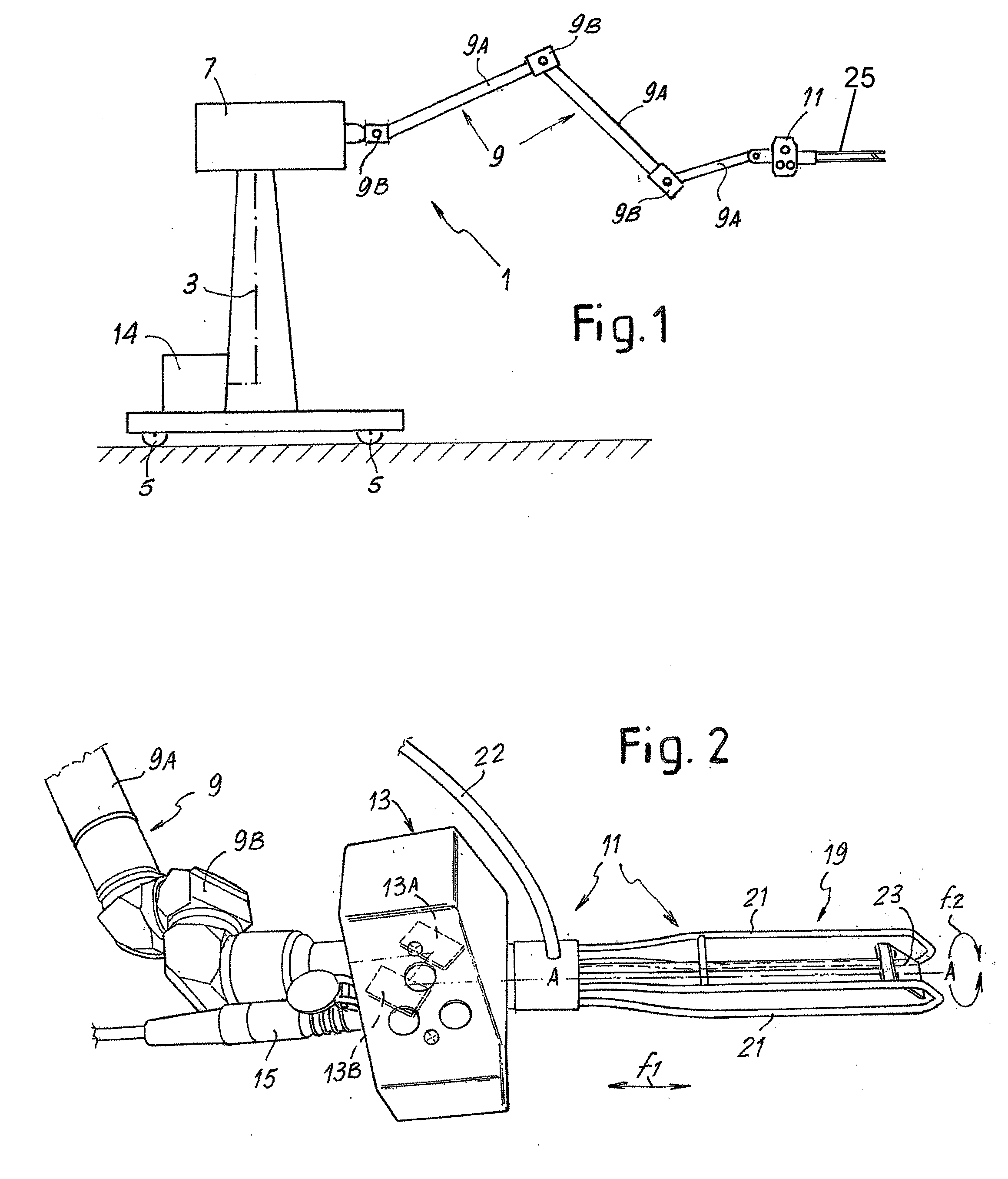 Device and method for the treatment of the vaginal canal and relevant equipment