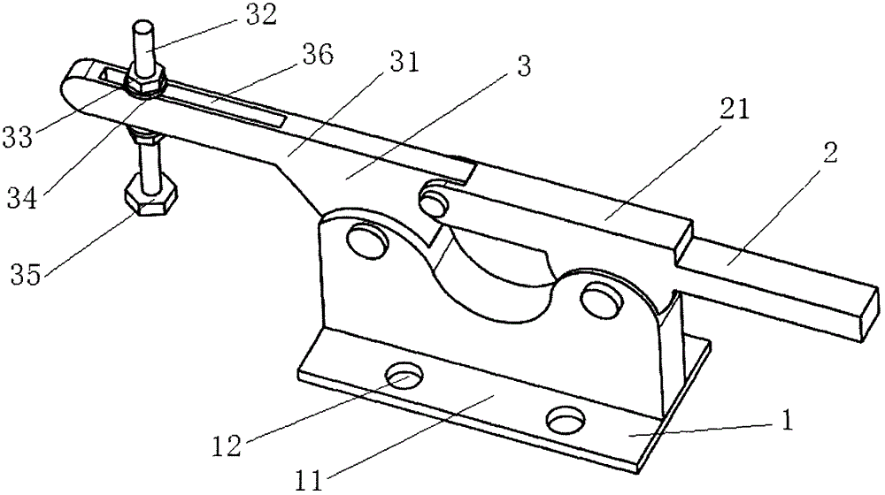 Horizontal quick clamp