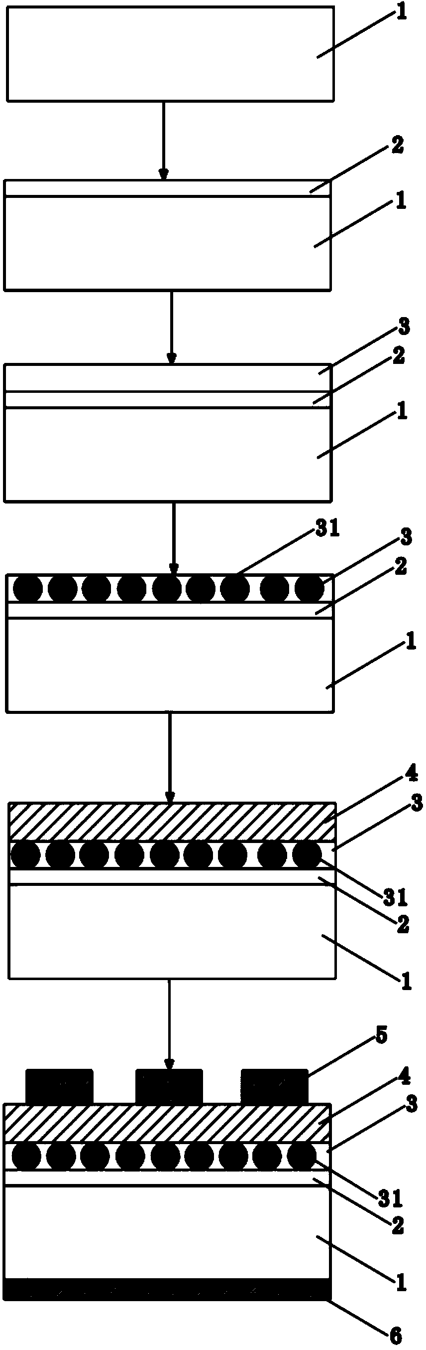 Memory device based on phase change quantum dots and manufacturing method thereof