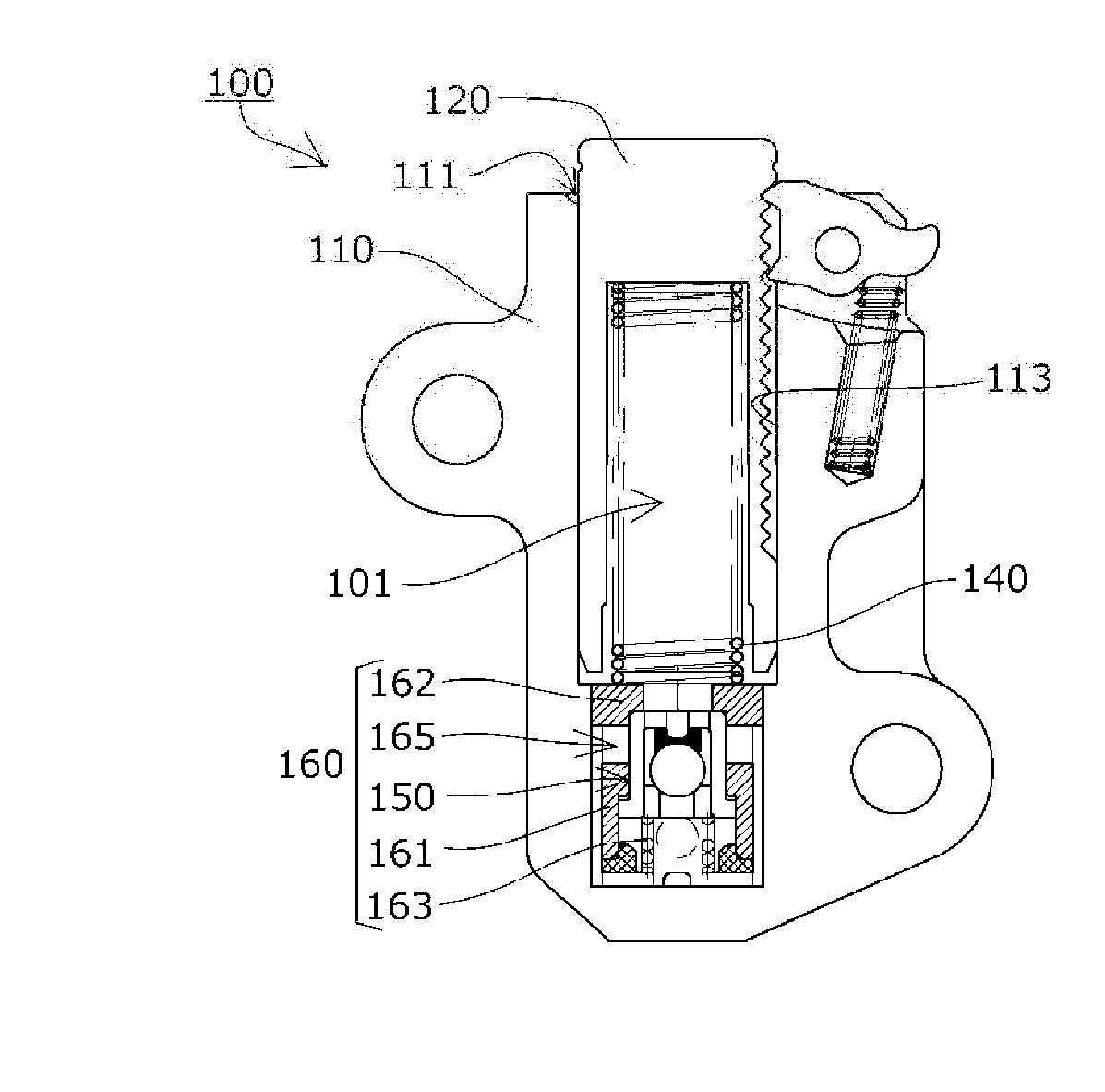 Chain tensioner and relief valve unit