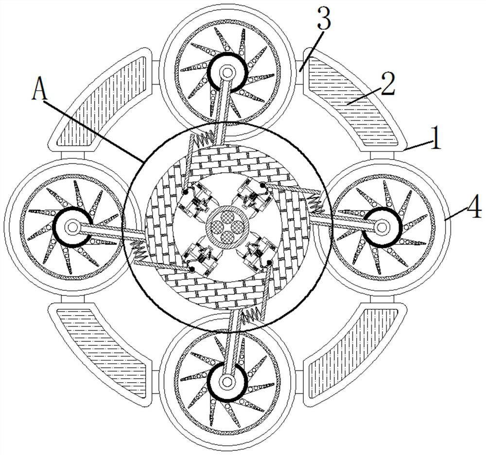 A deicing device for photoelectric cables in winter