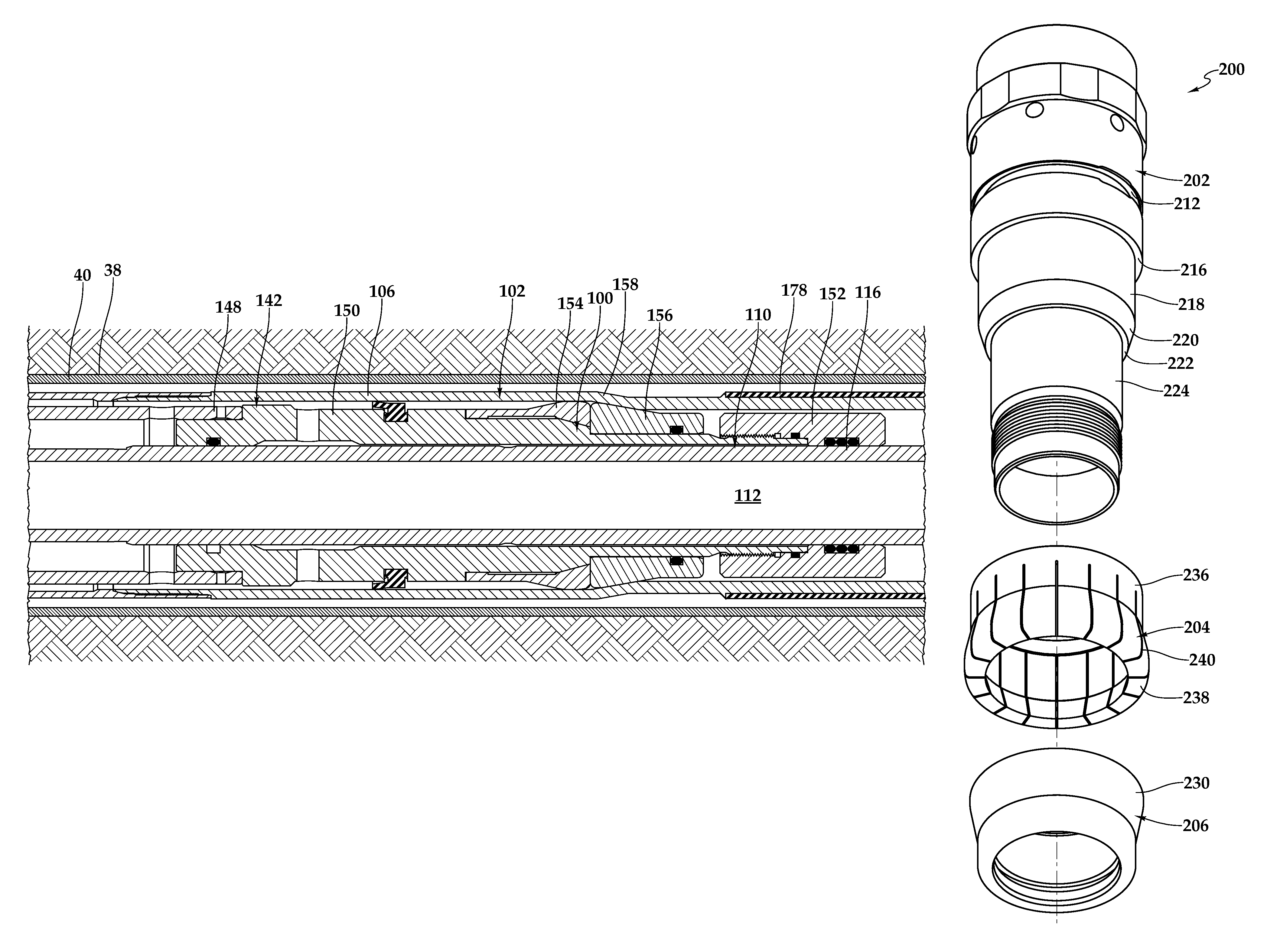 Expansion cone assembly for setting a liner hanger in a wellbore casing