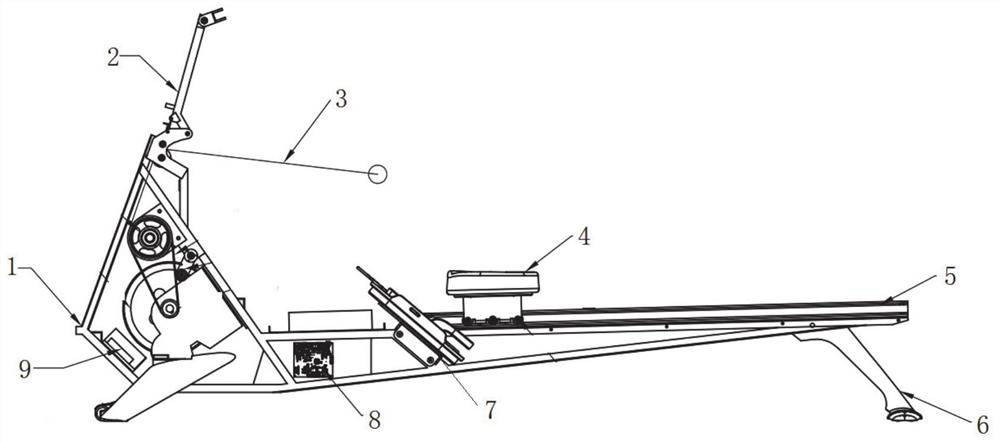 Method capable of simulating one-boat rowing of multiple persons