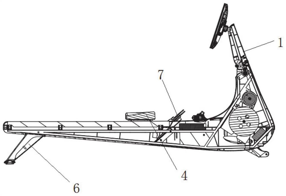 Method capable of simulating one-boat rowing of multiple persons