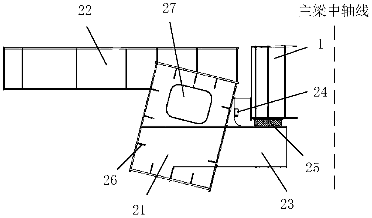 Arch rib segment structure and arch bridge