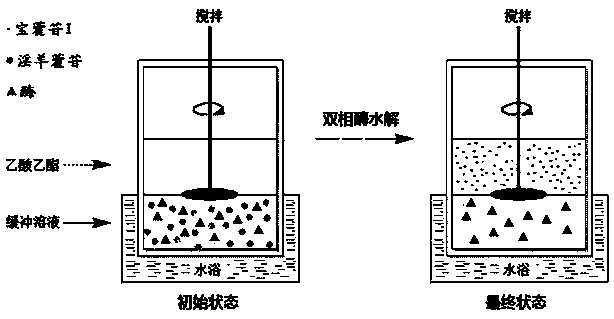 A method for obtaining baohuoside I by biphasic enzymatic hydrolysis