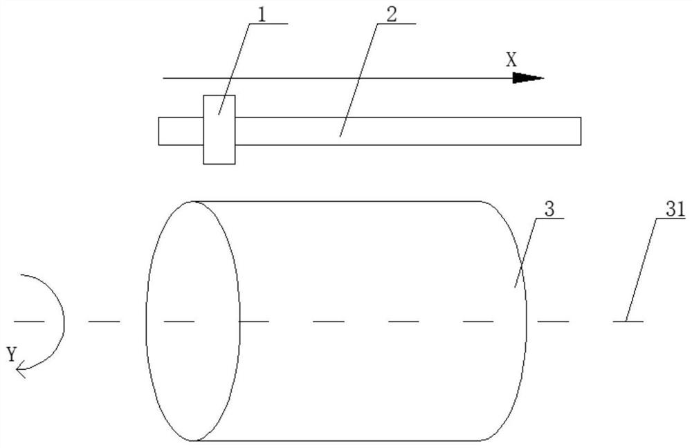 Method and device for ink-jet printing on surface of cylinder,equipment and storage medium