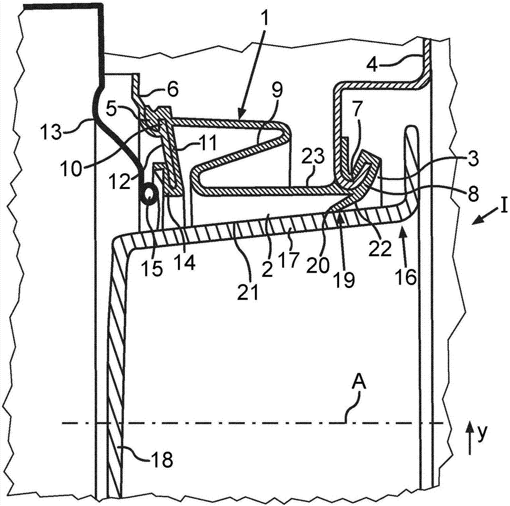 Household appliance for washing items of laundry comprising specifically designed sealing sleeve
