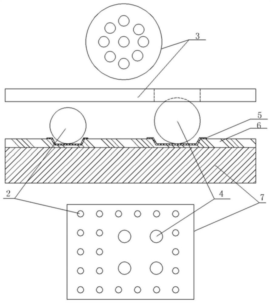 Wafer preparation method with bumps of different diameters